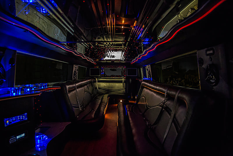 Beautiful limousine interior