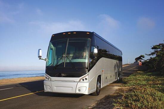 Charter bus exterior